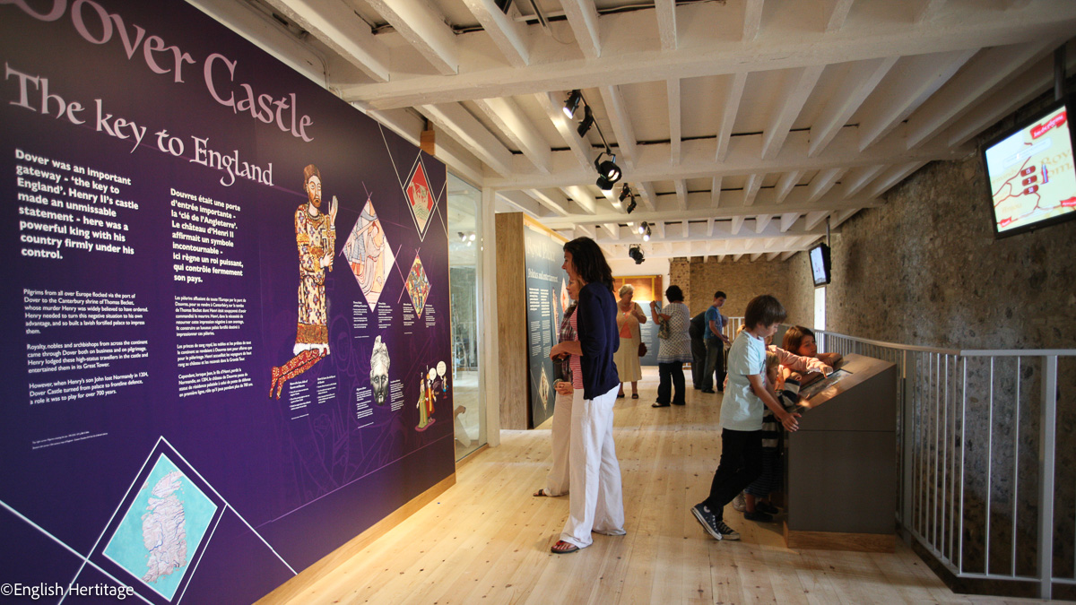 Inside Dover Castle exhibition 