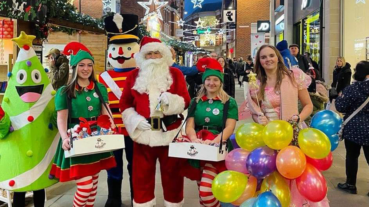 Canterbury Christmas Market, Santa, elves, fairy and Christmas tree fancy dress